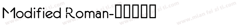 Modified Roman字体转换